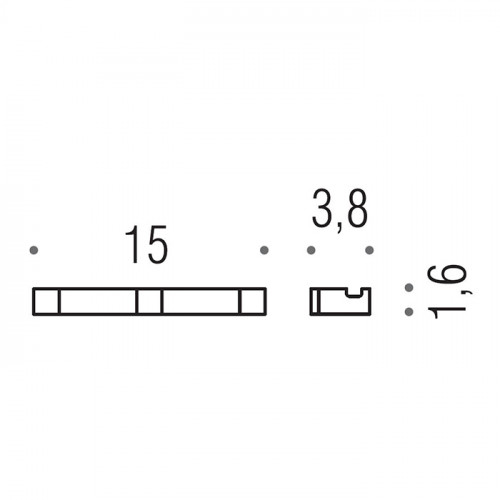 Colombo MiniQ Крючок тройной, цвет: хром