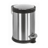 Colombo Complementi Ведро для мусора, 3л., с крышкой и педалью, цвет: сталь/чёрный