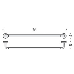 Colombo Nordic Полотенцедержатель 54 см, цвет: хром