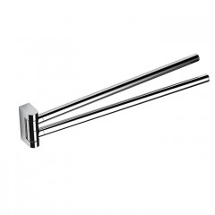 Colombo Mini Двойной держатель полотенца 34*6,1cм , цвет: хром