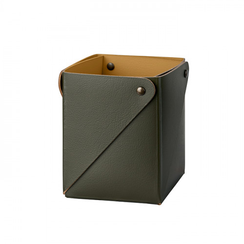 Colombo Adj Коробочка MIU для чайных пакетов, 7x7xH8 см , цвет: оливковый/горчичный