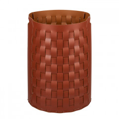 Colombo Adj Круглая корзина Bottega, D40H57 см, цвет: бордо/коньяк
