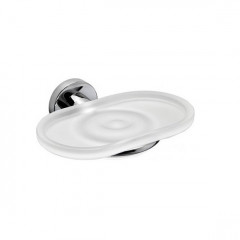 Colombo Basic Мыльница подвесная, цвет: хром/матовое стекло