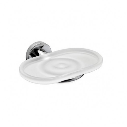 Colombo Basic Мыльница подвесная, цвет: хром/матовое стекло