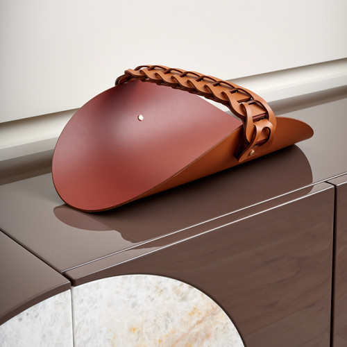 Colombo Adj Открытая корзина для СПА Riviera, 48x28 см, цвет: бордо/коньяк