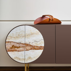 Colombo Adj Открытая корзина для СПА Riviera, 48x28 см, цвет: бордо/коньяк