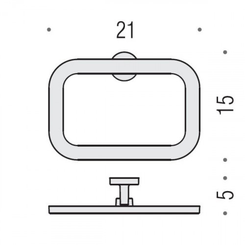 Colombo Nordic Полотенцедержатель-кольцо, цвет: хром