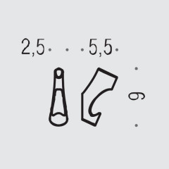 Colombo Land Крючок в хроме, цвет: хром