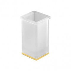 Colombo Lulu Стакан настольный, цвет: PVD золото/матовое стекло