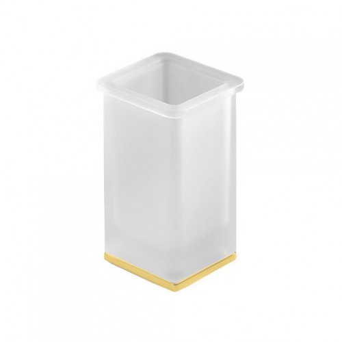 Colombo Lulu  Стакан настольный, цвет: PVD золото/матовое стекло