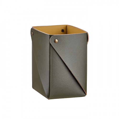 Colombo Adj Коробочка MIU для чайных пакетов, 8x8H10,5 см, цвет: оливковый/горчичный