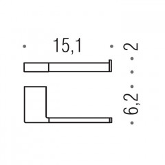 Colombo MiniQ Держатель для т/б DX, цвет: графит матовый