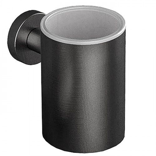 Colombo Plus Стакан металлический, подвесной, цвет: PVD графит полированный