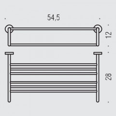 Colombo Basic Полотенцедержатель 54.5 см, цвет: хром