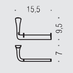 Colombo Land Держатель для бумаги, цвет: хром