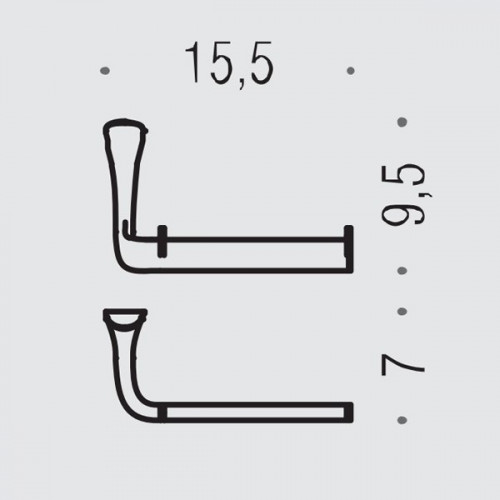 Colombo Land Держатель для бумаги, цвет: хром