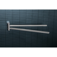 Colombo Mini Двойной держатель полотенца 34*6,1cм , цвет: хром