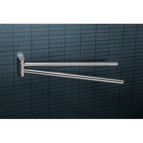 Colombo Mini Двойной держатель полотенца 34*6,1cм , цвет: хром