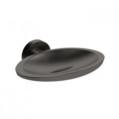 Colombo Plus Мыльница металлическая, подвесная, цвет: PVD графит матовый