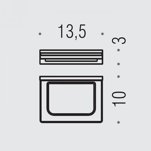 Colombo Look Мыльница подвесная, цвет: PVD графит матовый/матовое стекло