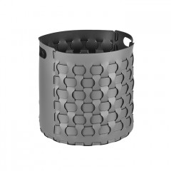 Colombo Adj Круглая корзина Dubai, D40H40 см, цвет: серый/черный