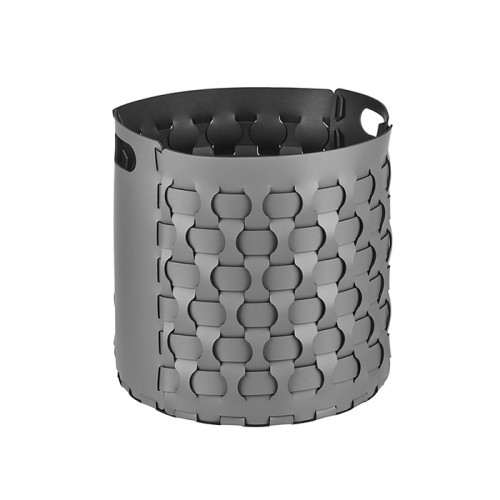 Colombo Adj Круглая корзина Dubai, D40H40 см, цвет: серый/черный