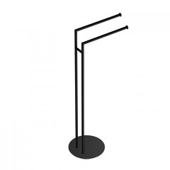 Colombo Mini Стойка напольная с двойным п/держателем H83,5*36cм D22cм, цвет: черный матовый