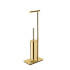Colombo Square Стойка напольная с держателем т/б и ершиком, цвет: PVD золото матовое