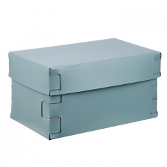 Colombo Adj Коробка Snob, 25x15H13,5 см, цвет: небесный/эвкалипт