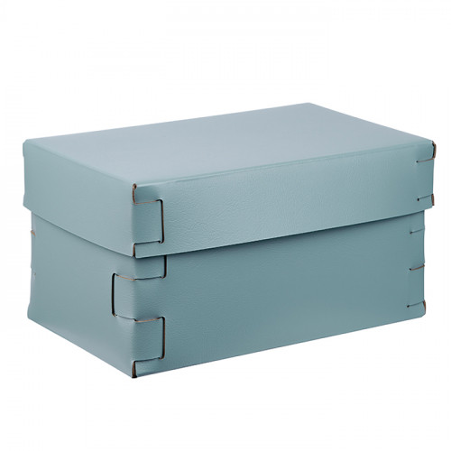 Colombo Adj Коробка Snob, 25x15H13,5 см, цвет: небесный/эвкалипт