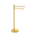 Colombo Hermitag Стойка с 2-мя полотенцедержателями, напольная, h:84,7см., цвет: PVD золото