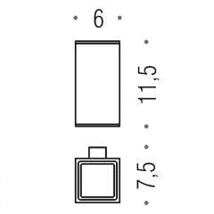 Colombo MiniQ Стакан подвесной, цвет: хром
