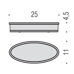 Colombo Land Полочка настольная, цвет: хром/матовое стекло