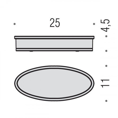 Colombo Land Полочка настольная, цвет: хром/матовое стекло