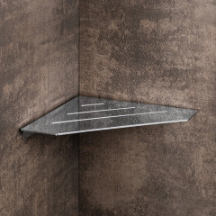 Colombo Angolari Полка угловая 20.3х20.3хh1.5см., плоская, цвет: хром