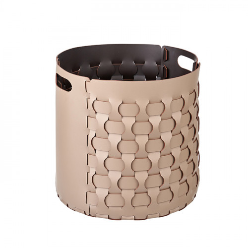 Colombo Adj Круглая корзина Dubai, D40H40 см , цвет: капучино/шоколад