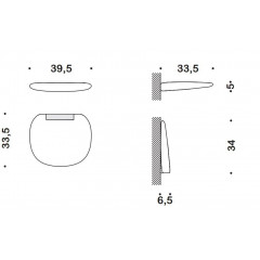 Colombo Complementi Сиденье для душа с креплениями к стене, белое