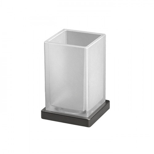 Colombo Look Стакан настольный, цвет: PVD графит матовый/матовое стекло