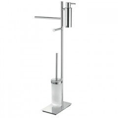 Colombo Square Стойка высотой 81 см, цвет: хром