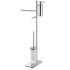 Colombo Square Стойка высотой 81 см, цвет: хром
