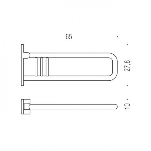 Colombo Complementi Поручень для ванны, подвесной, цвет: хром
