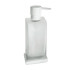 Colombo Look Дозатор для жидкого мыла настольный, цвет: белый матовый/матовое стекло
