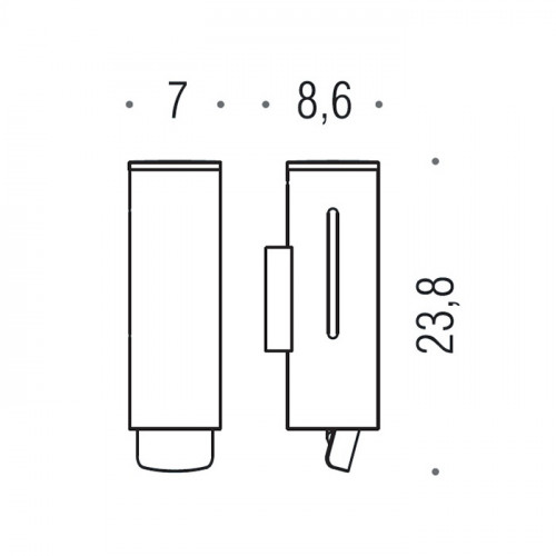 Colombo Units Дозатор для жидкого мыла, цвет: хром