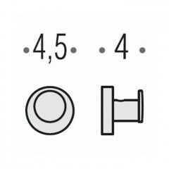 Colombo Plus Крючок, подвесной, цвет: PVD нержавеющая сталь