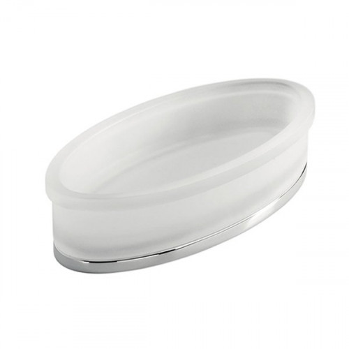 Colombo Land Полочка настольная, цвет: хром/матовое стекло