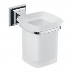 Colombo Portofino стакан подвесной, цвет: хром/матовое стекло