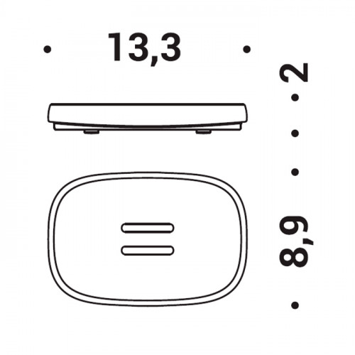 Colombo Mood Мыльница настольная, цвет Lemon Yellow