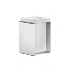 Colombo Over Стакан настольный, цвет: матовая сталь/матовое стекло