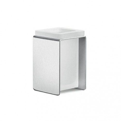 Colombo Over Стакан настольный, цвет: матовая сталь/матовое стекло