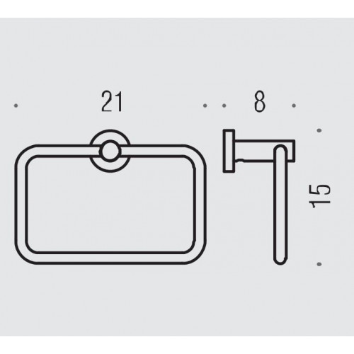 Colombo Plus Полотенцедержатель-кольцо, цвет: хром